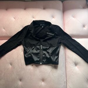 NWT Dollskill Current Mood Dark n Dainty Corset Blazer SIZE LARGE
